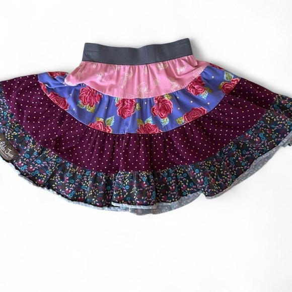 Matilda Jane “Paint By Numbers” Girls Skirt | Size 2 | Boho Patchwork Ruffle | - Picture 5 of 7